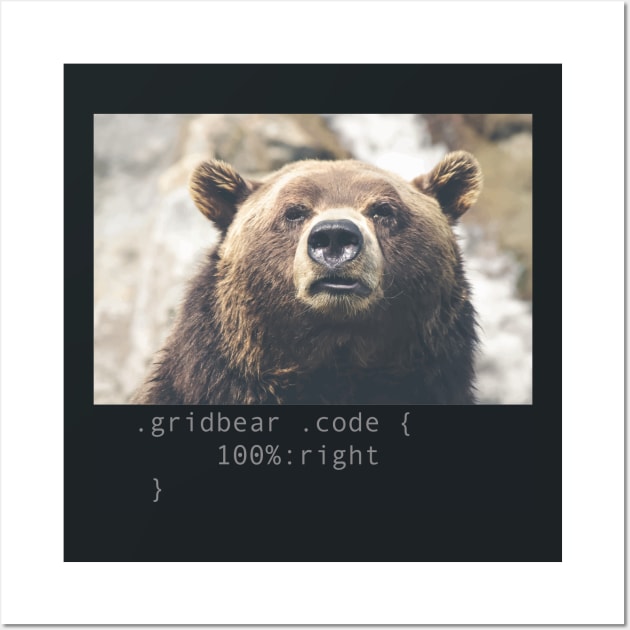 Grid Bear Codes Wall Art by gridtalk